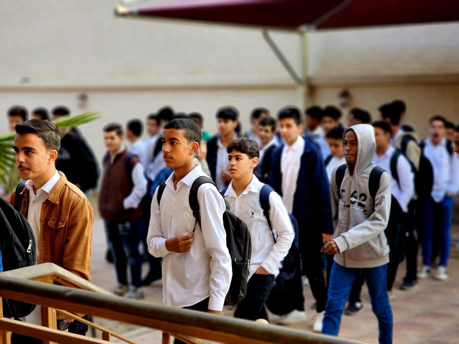 من الحياة اليومية لطلاب مدرسة روافد المستقبل الحديثة
