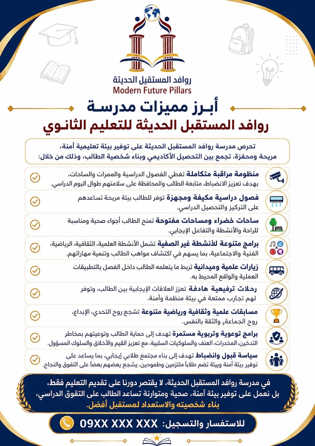 من مرافق مدرسة روافد المستقبل الحديثة